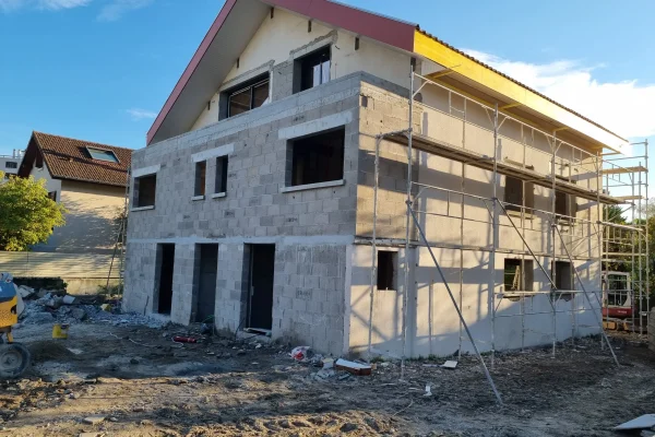 rénovation d'une façade de maison